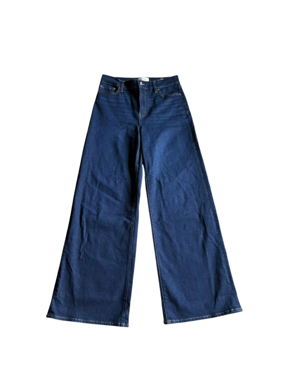 FRAME Le Slim Palazzo Wide Leg Jeans Designer Dark Blue Womens Size 29